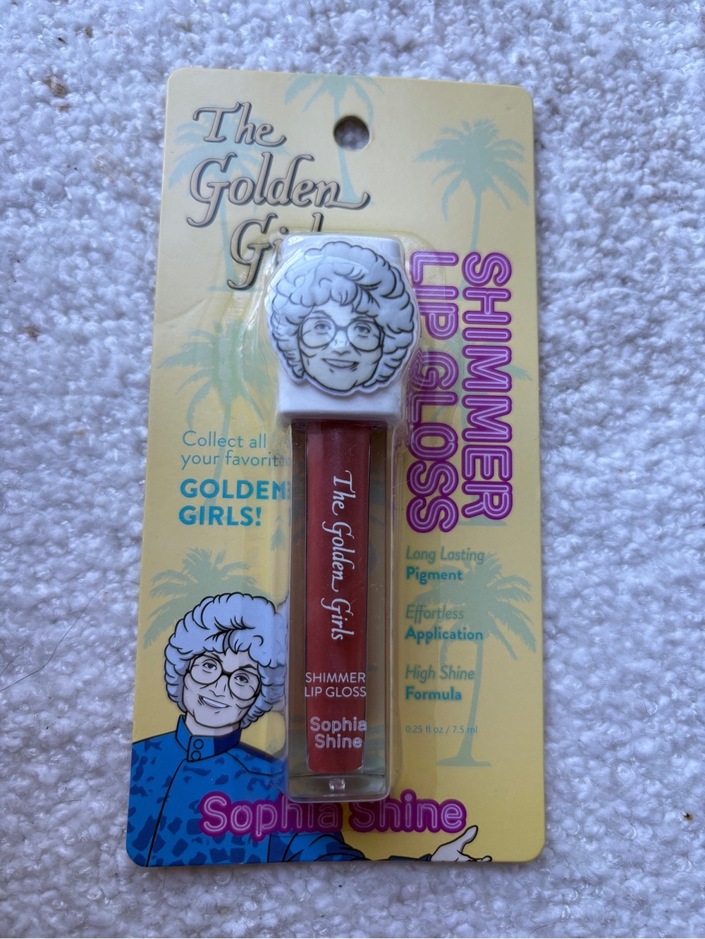 Golden Girls Sophia Shine Shimmer Lip Gloss — Red